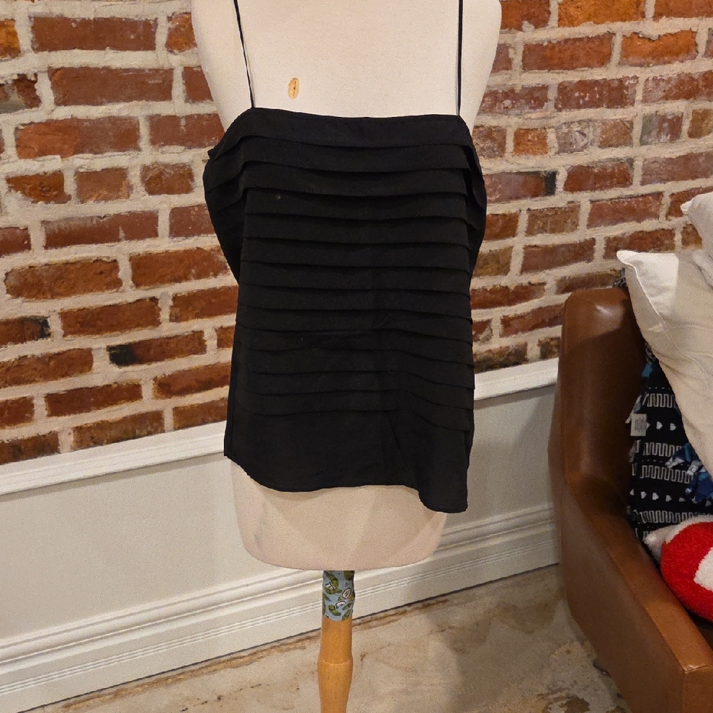Club Monaco Black Layered Mini Skirt